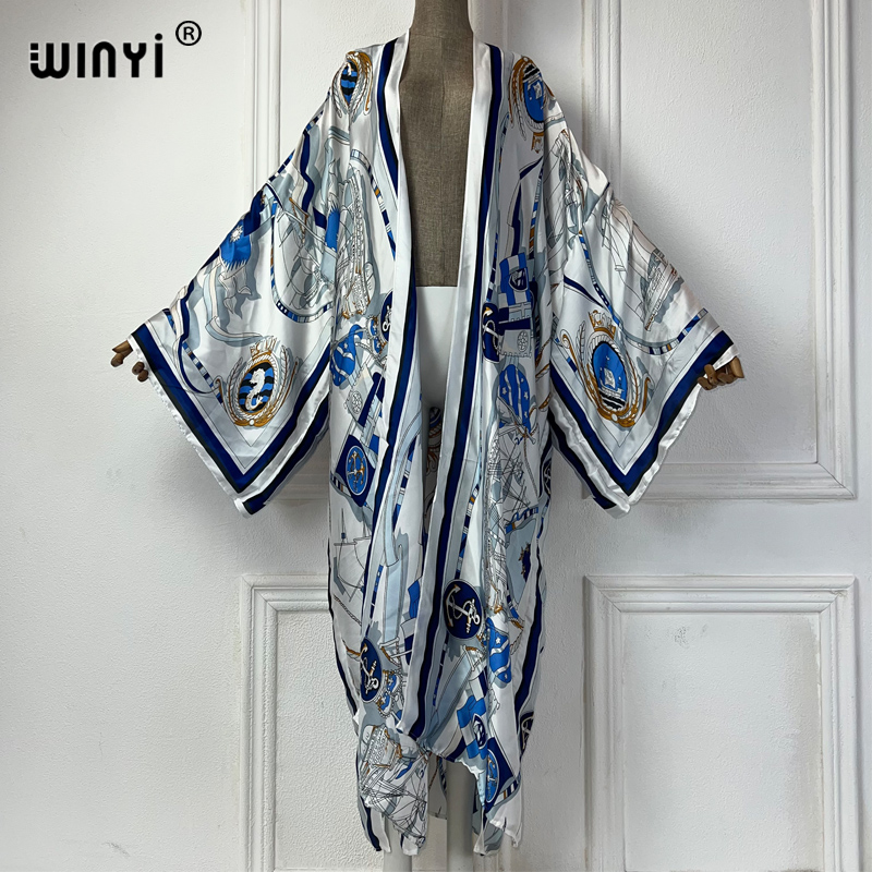 WINYI着物 夏用カフタン ビーチウェア カーディガン フ - Cover Up Kaftan のレビューと価格