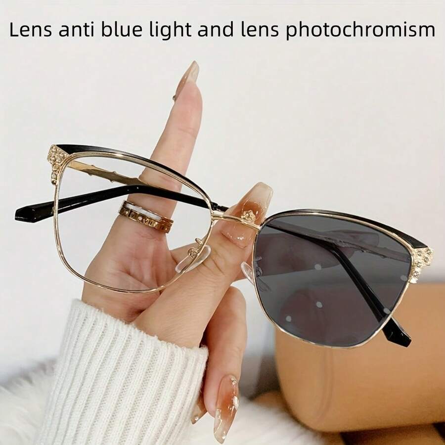 ファッショナブルなレディースラインストーンキャットアイメガネ - Sunglasses Cat Eye のレビューと価格