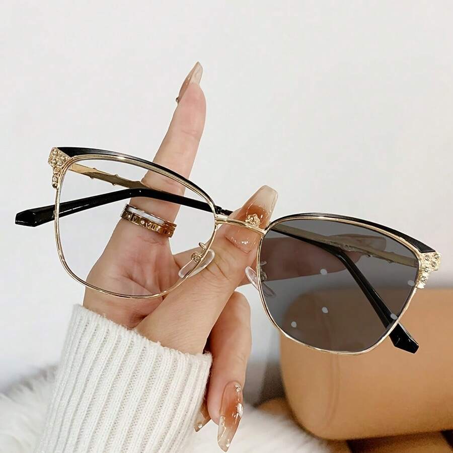 ファッショナブルなレディースラインストーンキャットアイメガネ - Sunglasses Cat Eye のレビューと価格