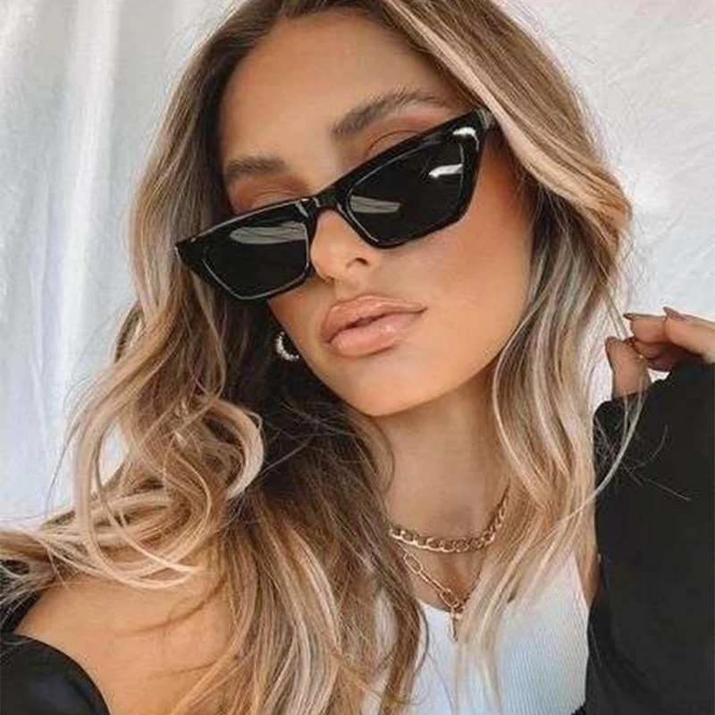 ヴィンテージキャットアイサングラス女性スクエア小さなフレーム - Sunglasses Cat Eye のレビューと価格
