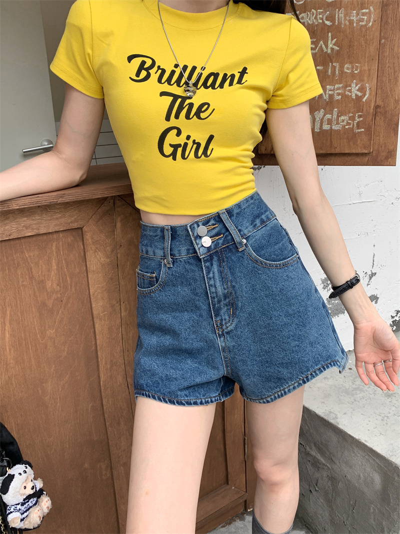 女性用、夏にぴったりの韓国風、ウォッシュ加工とダメージ加工を - Shorts Denim Frayed のレビューと価格