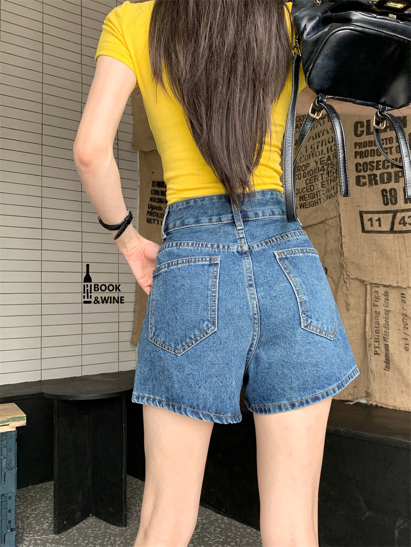 女性用、夏にぴったりの韓国風、ウォッシュ加工とダメージ加工を - Shorts Denim Frayed のレビューと価格