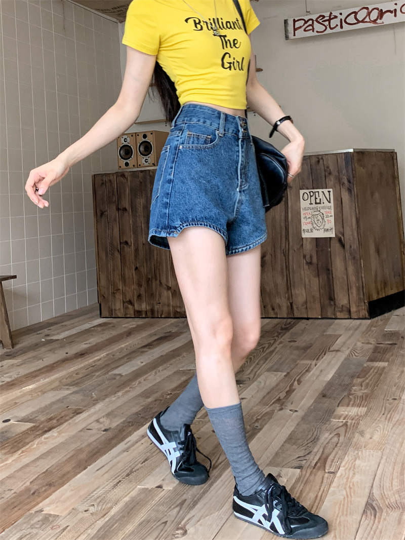 女性用、夏にぴったりの韓国風、ウォッシュ加工とダメージ加工を - Shorts Denim Frayed のレビューと価格