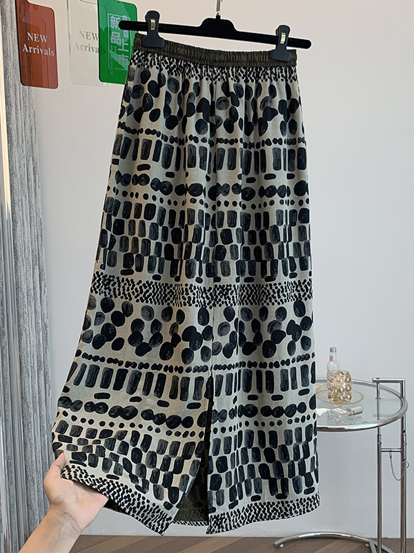 レトロ花柄プリントゆったり軽量サマーミディスカート レディー - Midi Skirt Floral のレビューと価格