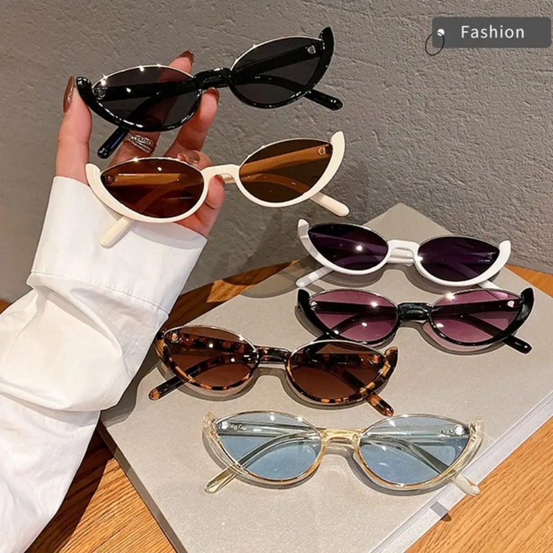 ヴィンテージ風小型キャットアイサングラス 女性用 トレンドの - Sunglasses Cat Eye のレビューと価格